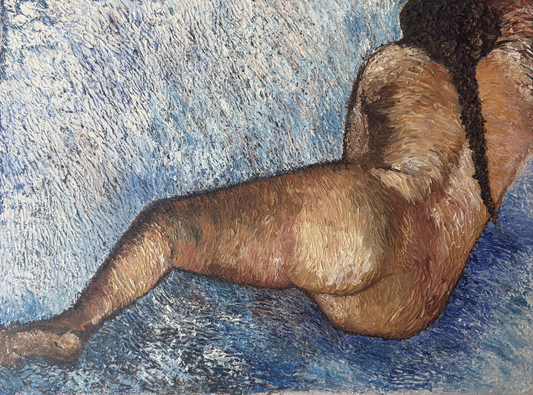 Liggend Naakt in kleur